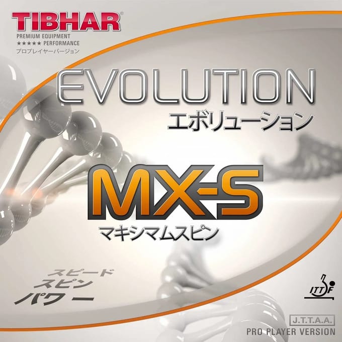 Tibhar - Evolution MX-S - Zwart - 2.1 - Tafeltennis Rubbers