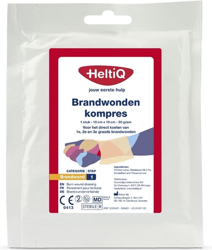 Voordeelverpakking 4 X HeltiQ Brandwondenkompres