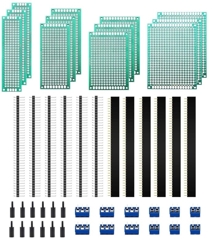 PCB Board Kit - 48 stuks printplaten & accessoires voor prototyping
