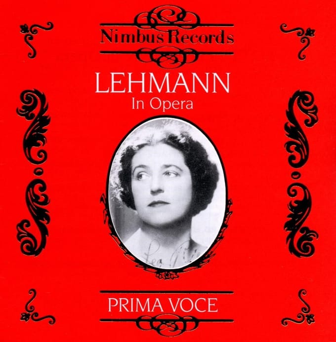 Lotte Lehmann - In Opera (Vol 1 1916-1921) (CD)