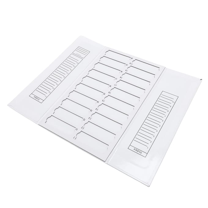 Plateau pour lames de microscope 20 places Carton Pliable Organisateur de stockage pour lames Emplacement 8x2,5cm white