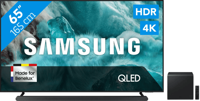 Samsung 65" QLED Q7F4 4K (2025) + Samsung HW-S800D Zwart