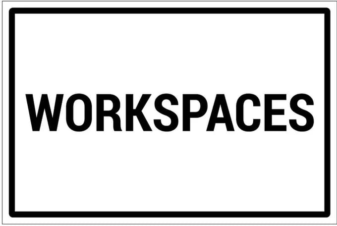 Workspaces bord | gecoat dibond materiaal | 30 x 20 cm