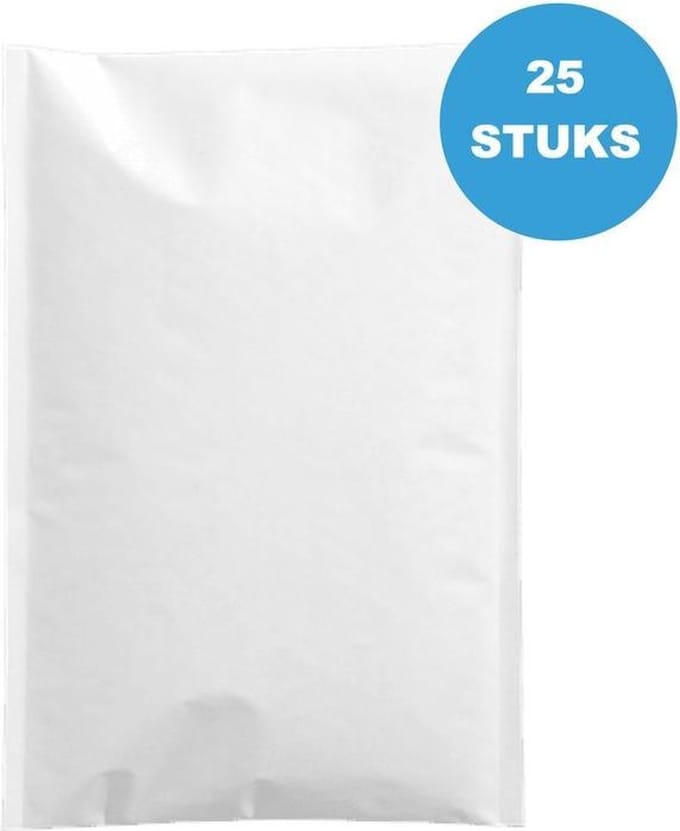 25 stuks Brievenbus Luchtkussen Enveloppen 13/C Binnenmaat: 15X21cm - Wit
