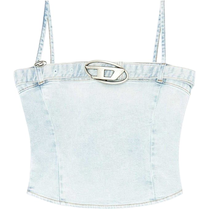 Diesel Lucy Denim Slim-tanktop voor dames (Blauw)