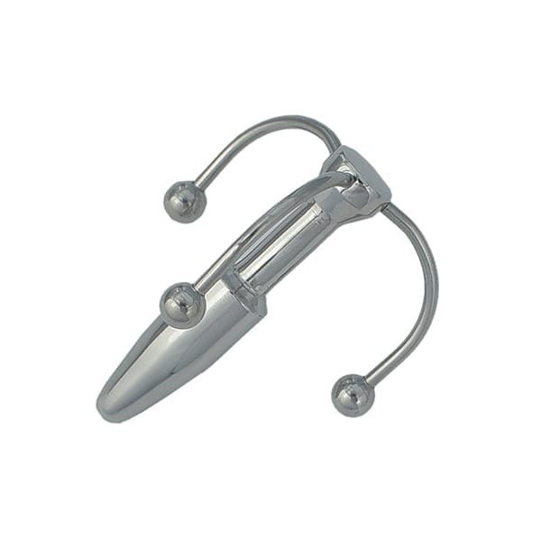 Metalen Penisplug 8 mm met eikel stimulatie