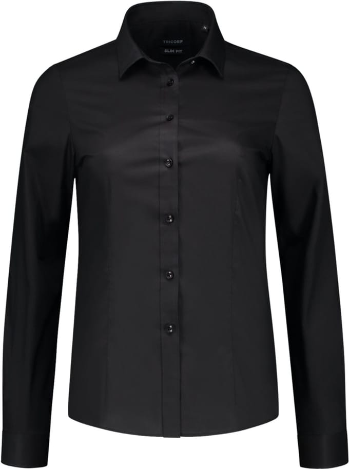 Tricorp 705015 Blouse Stretch - Zwart - 38