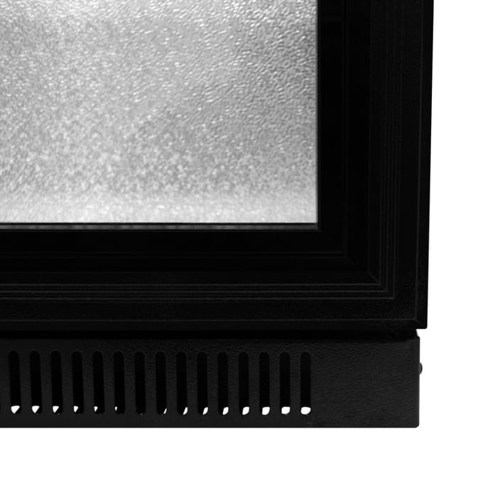 Achter-de-bar koelkast - dubbele schuifdeuren - zwart - 208l - led