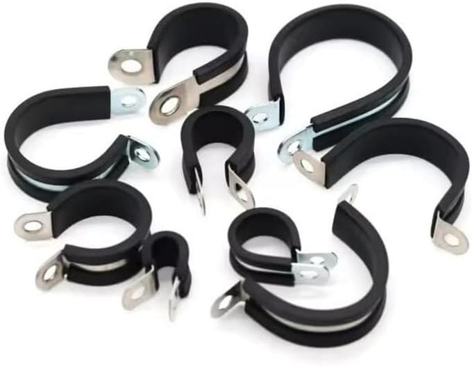 Buisbevestiging Klemmen met Rubber EPDM DIN 3016 RSGU Diverse Maten (6-50 mm)
