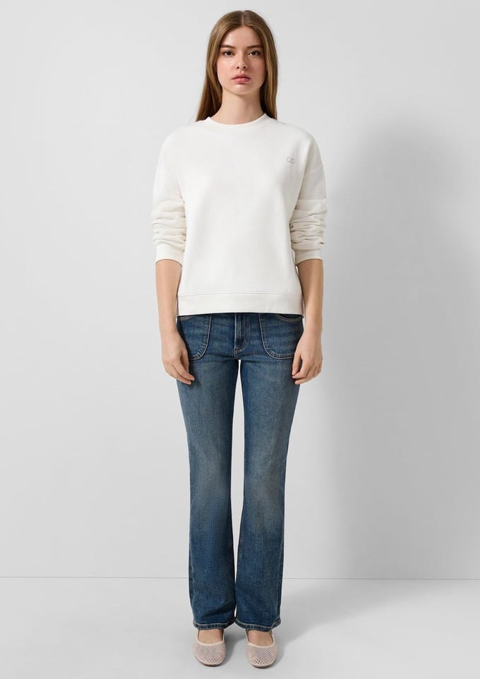 Flared Stretch Middenhoge Jeans Dames QS Catie