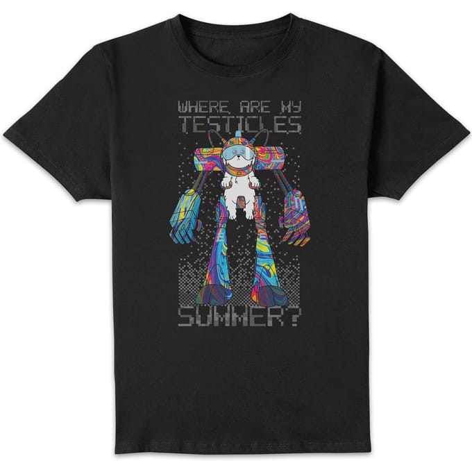 Rick and Morty Where Are My Testicles Summer T-shirt - Zwart - L