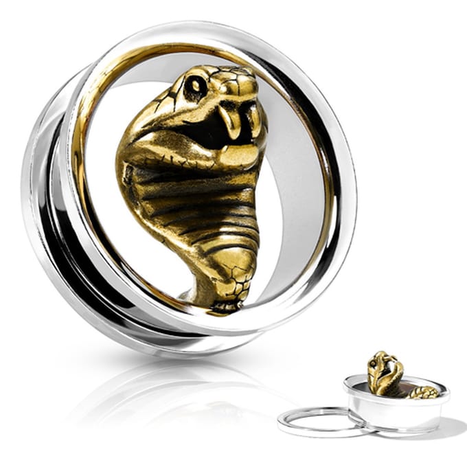 16 mm Screw-fit tunnel cobra - LMPiercings