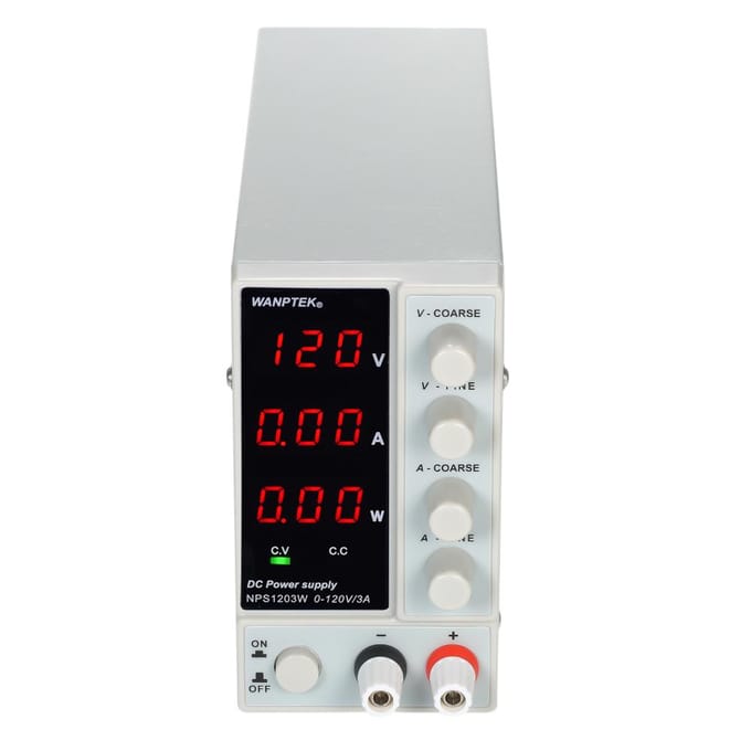 WANPTEK NPS1203W 0-120V 0-3A Schakelende DC-voeding 3 cijfers Display LED Hoge precisie US Plug