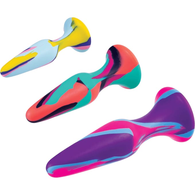 NMC 3-in-1 anaalplug - Multicolor