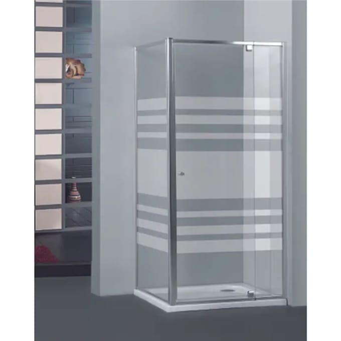 Allibert Vaste Wand Priva 80x190cm Horizontale Lijnen