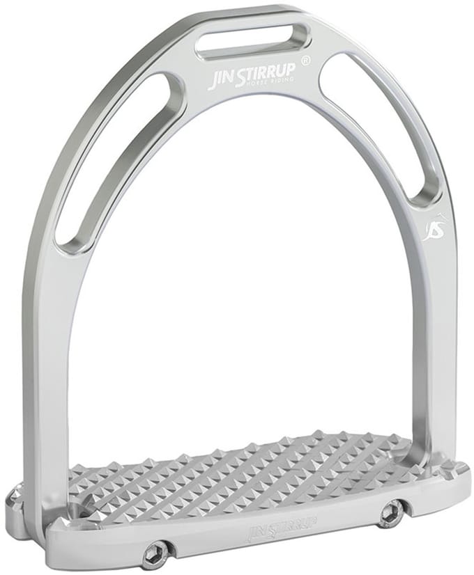 Jin Stirrup Anatomic aluminium stijgbeugels - zilver