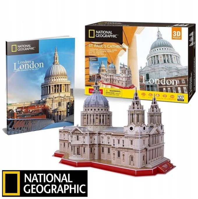 National Geographic 3D-puzzel Sint-Pauluskathedraal Londen 107 stukjes