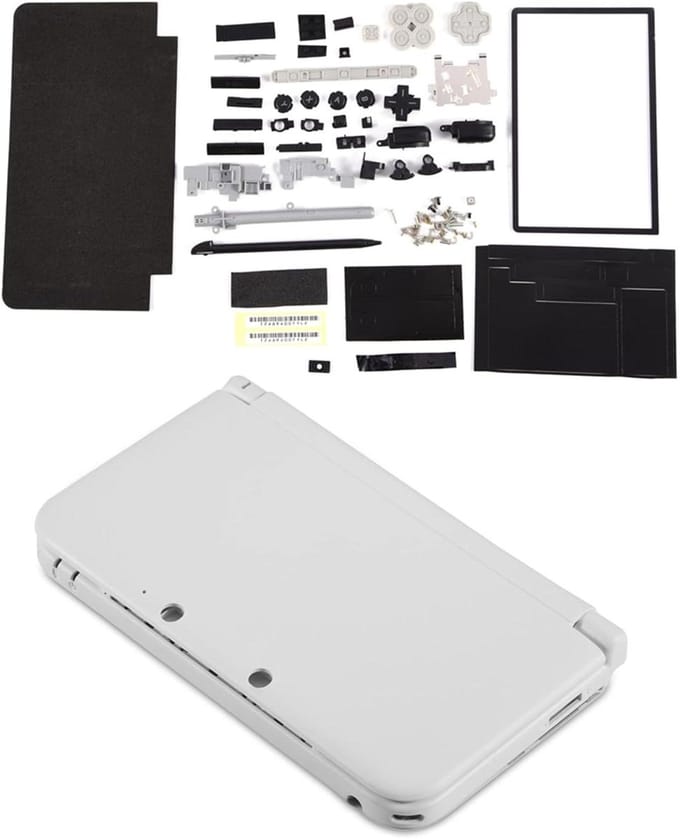 Volledige Behuizing Vervangend Onderdeel Wit 3DS XL Game Cover Shell 4 Kleuren