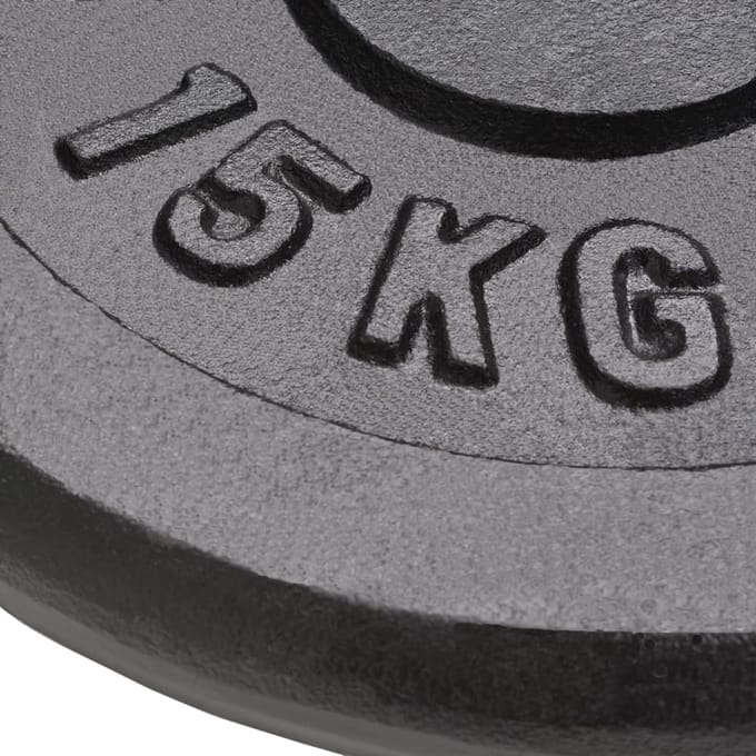 vidaXL - Halterschijven - 2 - st - 2x15 - kg - gietijzer
