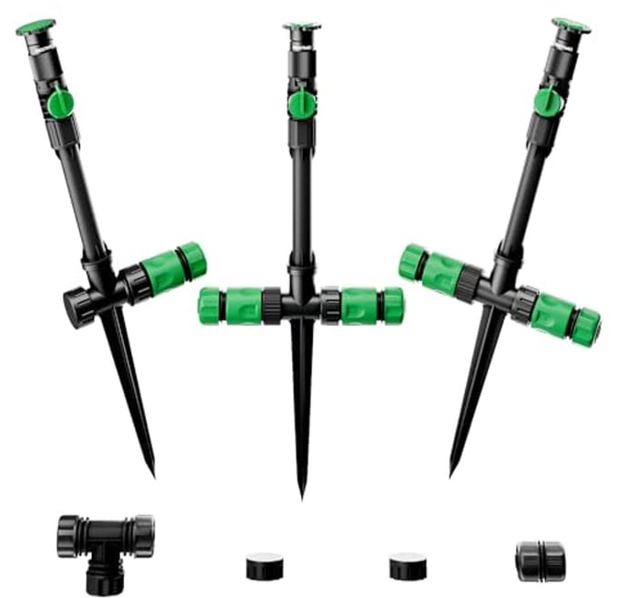 Tuinsproeier Gazon - Water Sproeier - Gazon Water Geven - 360 Graden Verstelbaar - 30 cm - Groen