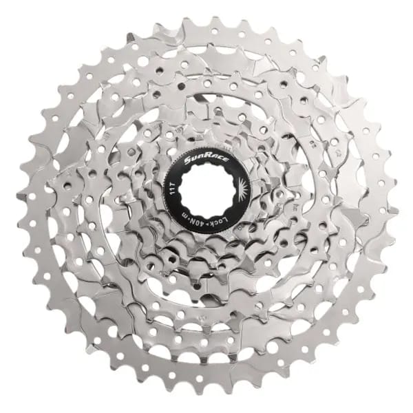 Zilveren cassette Sunrace SH/HG