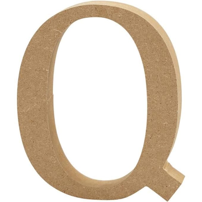 Creativ Company Letter Q MDF 13cm 1 stuk.