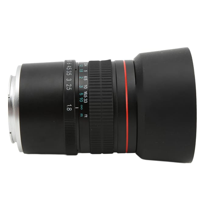 85mm F1.8 Cameraobjectief met groot diafragma Medium teleobjectief Handmatige scherpstelling Full-frame Portretobjectief voor black