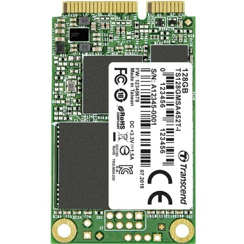 Transcend MSA452T-I 128 GB mSATA SSD harde schijf SATA 6 Gb/s TS128GMSA452T-I