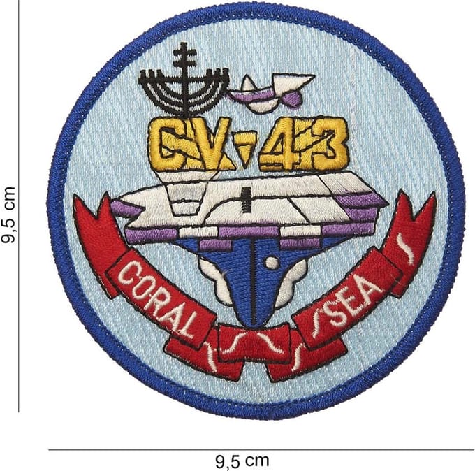Embleem stof CV-43 coral sea