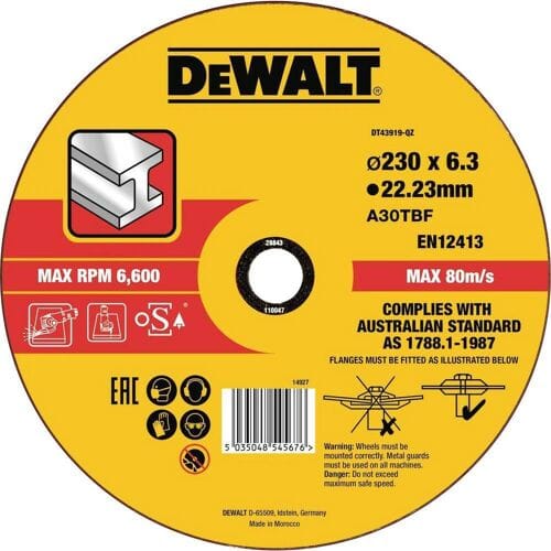 DEWALT DT43919-QZ DT43919 Afbraamschijf Diameter 230 mm Metaal 1 stuk(s)