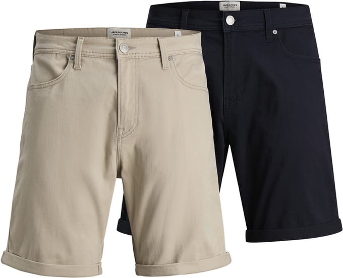 JACK&JONES PANTS STUDIO - JPSTRICK DYLAN ORIGINAL SHORTS REGMP 2PK Heren Korte jeans