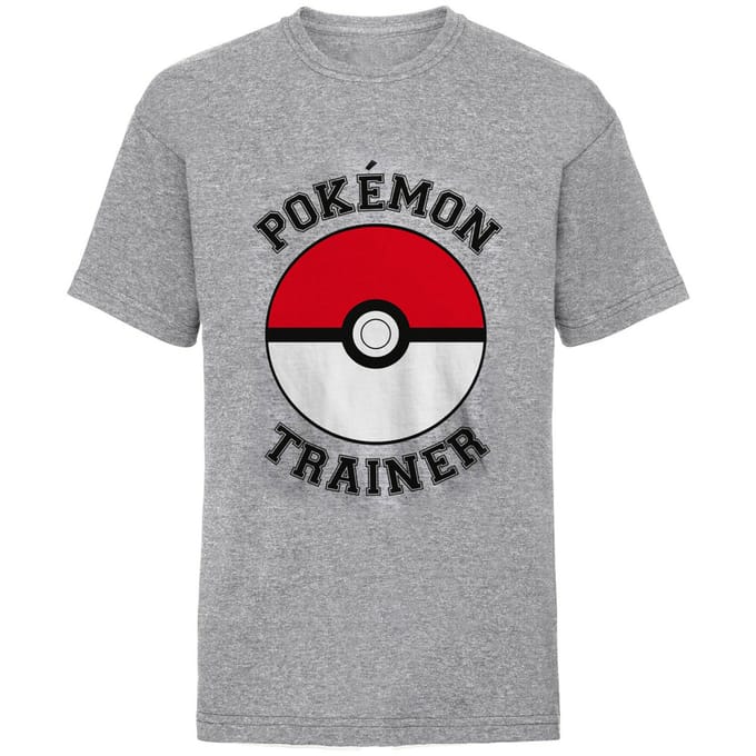 Pokemon Kinderen/Kinderen Pokeball T-Shirt (Heide Grijs)
