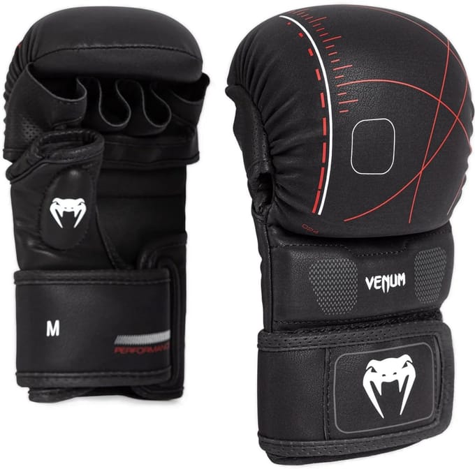 Venum Tactical XT Sparring Handschoenen Zwart Vuurrood - M