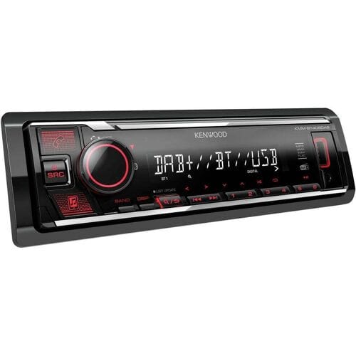 Kenwood KMMBT408DAB Autoradio enkel DIN Bluetooth handsfree, Aansluiting voor stuurbediening, DAB+ tuner