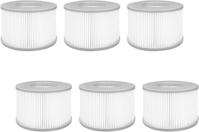 Vervangende filterpatronen voor opblaasbare zwembaden, waterfilter, spa accessoires, 6 stuks