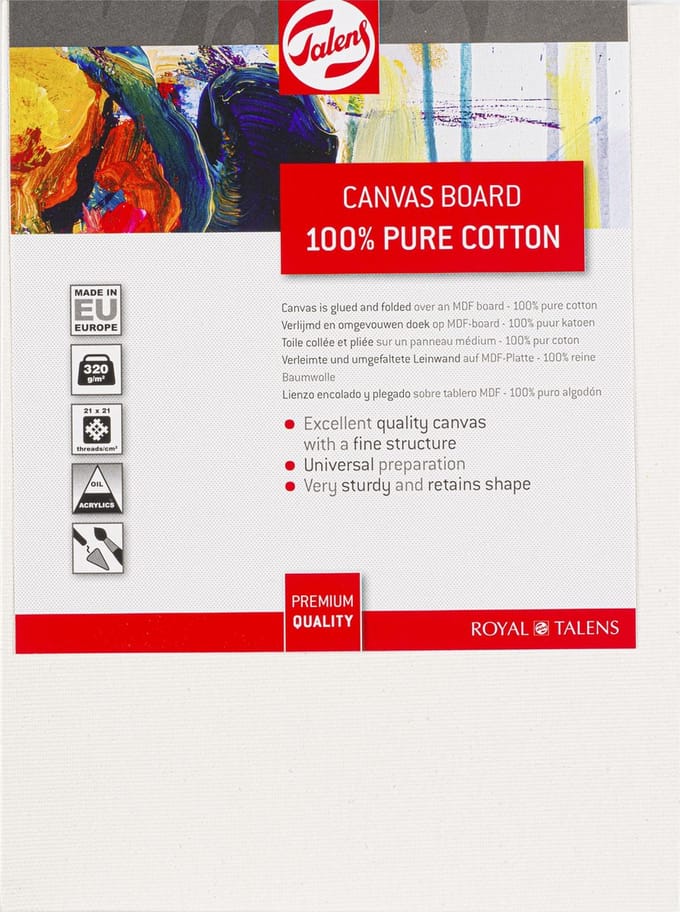 Canvas board - Schilderbord - 18x24cm - Talens