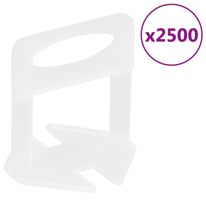 vidaXL - Nivelleerklemmen - voor - tegels - 2500 - st - 3 - mm