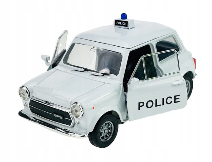 Welly Mini Cooper 1300 Politiemodelauto 1:34 Metaal Nieuw