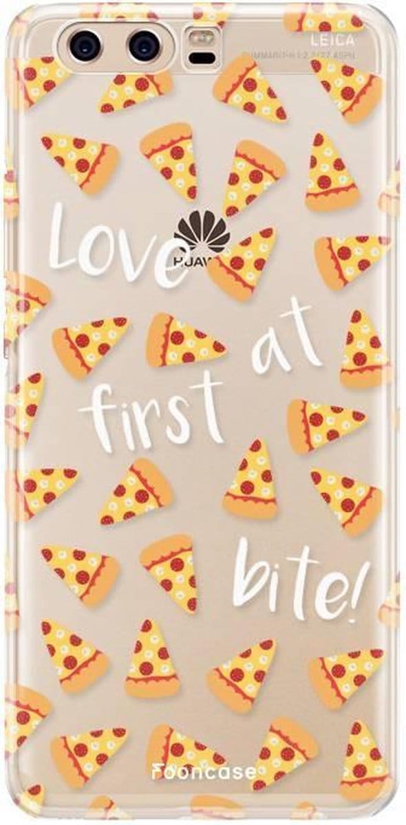 Fooncase Hoesje Geschikt voor Huawei P10 - Shockproof Case - Back Cover / Soft Case - Pizza