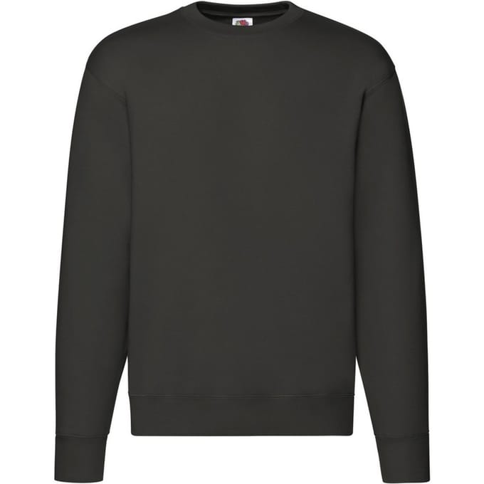 Fruit of the Loom Heren Premium Ingelegd Sweatshirt (Houtskool)