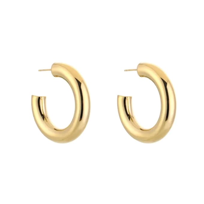 Bijoutheek Oorknoppen Open Hoop Bold Goud