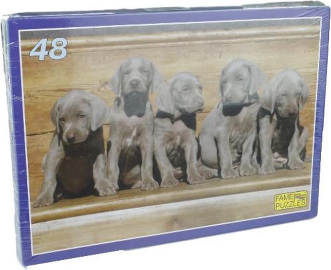 Puzzel Labrador pups - 48 stuks