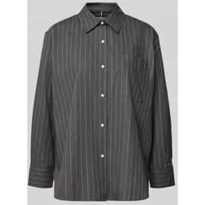 Regular fit overhemdblouse van puur katoen