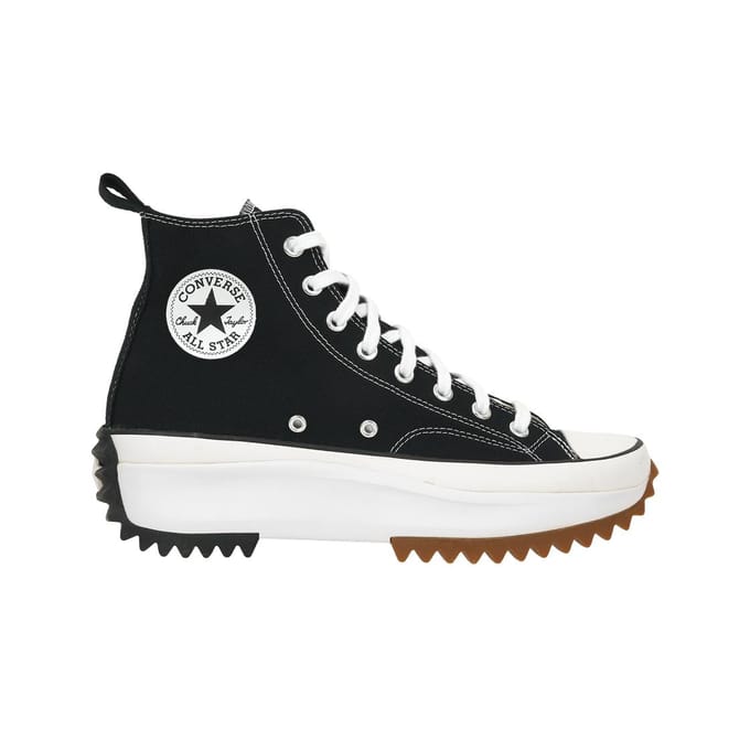 Baskets Converse Run Star Hi Noires Unisexe Blanc Gomme 166800C 42 black