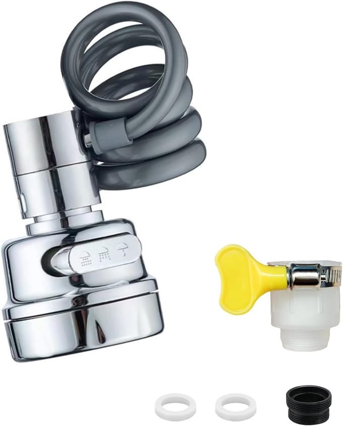 Allecto Plus - Stretchable Faucet Extension for Kitchen - Multifunctional Attachment