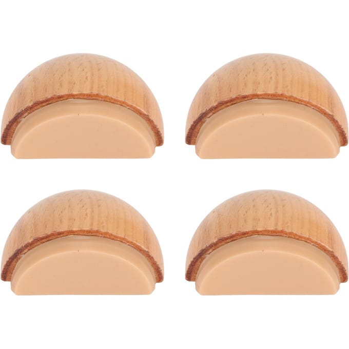 4 stuks Houten Deurstopper Multifunctioneel Stil Voorkomt Botsing Boorvrij Schokabsorberend Deur