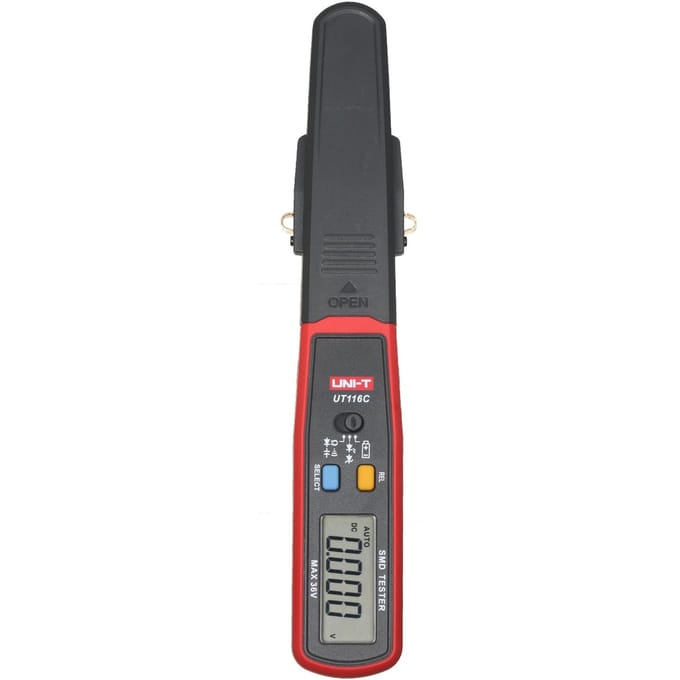 Testeur CMS UNI-T Résistance Condensateur Diode (RCD) Compteur de paramètres LCD Plage automatique SMD Numérique UT116C