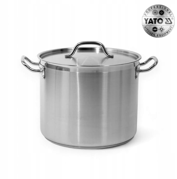 Yato RVS Kookpan met Deksel 32x26cm 20,9L - Professioneel