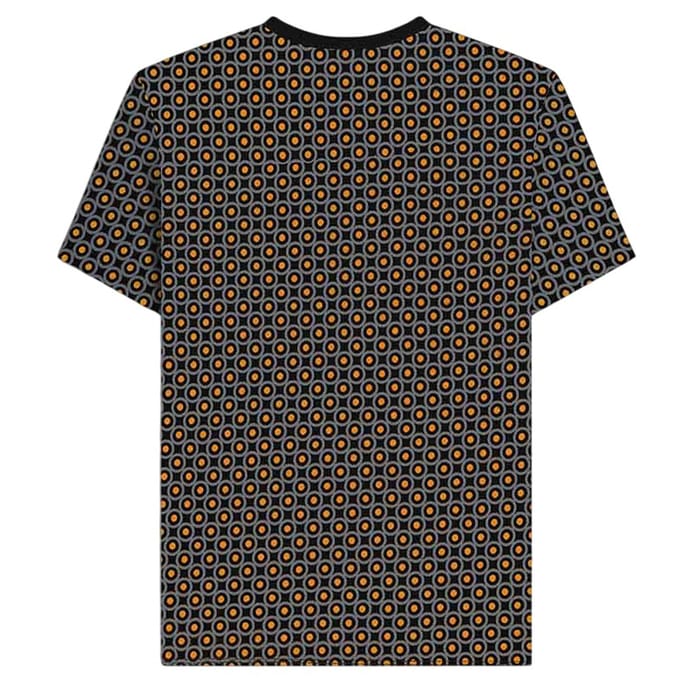 Lambretta Geometrisch T-shirt heren (Zwart)