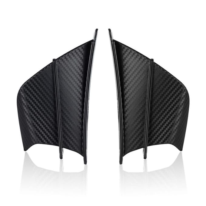 Motorfiets Aerodynamische Winglets ABS Wing Spoiler Universele Modificatie Accessoire Matte zwart